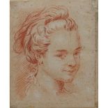 SCUOLA FRANCESE DEL SECOLO XVIII "Volto di fanciulla"-18th CENTURY FRENCH SCHOOL "Face of a girl"