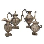 SERVIZIO DA TEA QUATTRO PEZZI-FOUR PIECE TEA SERVICE