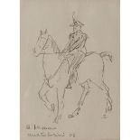 RENATO TOSINI (1926/2018) "Carabiniere a cavallo"-"Carabiniere on horseback"