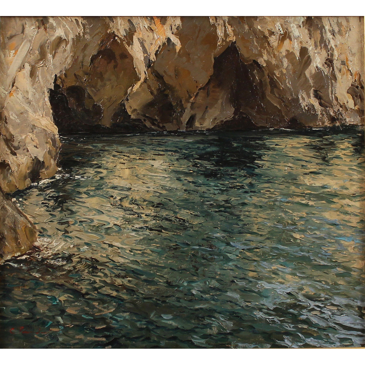 CARLO PERINDANI (1899/1986) "Grotta della Certosa"