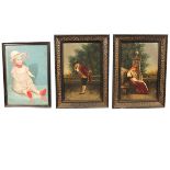 LOTTO DI TRE DIPINTI-LOT OF THREE PAINTINGS