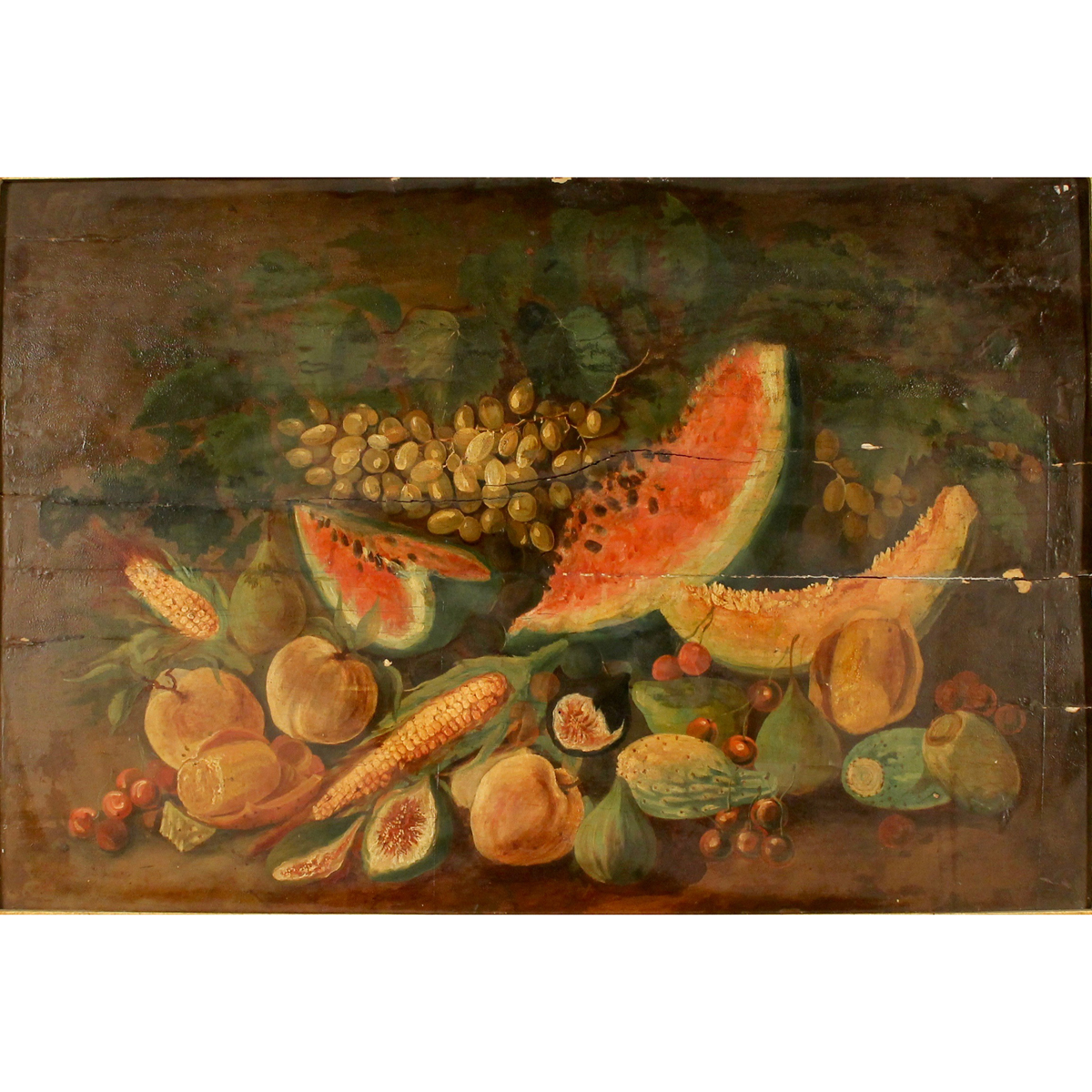 SCUOLA SICILIANA SECOLO XIX "Natura morta di frutta"-SICILIAN SCHOOL XIX CENTURY "Still life of frui