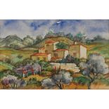 GIANBECCHINA (1909/2001) "Paesaggio con masseria" - "Landscape with cottage"