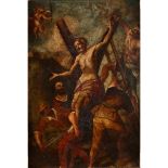 SCUOLA DELL’ ITALIA MERIDIONALE DEL SECOLO XVII “La Crocifissione di San Andrea”-SCHOOL OF SOUTHERN