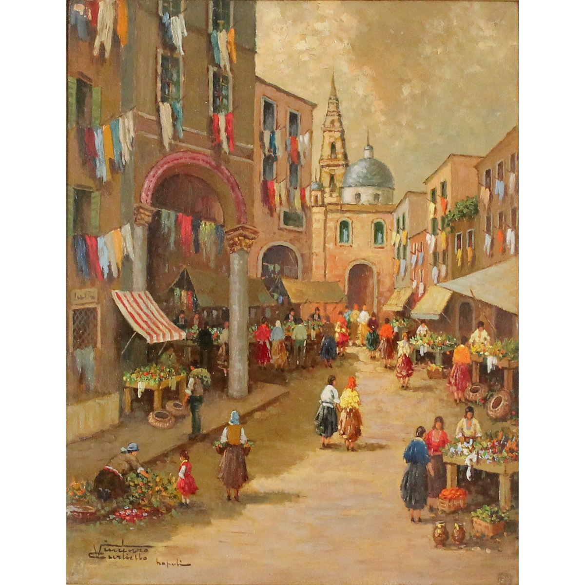 VINCENZO CURTIELLO "Mercatino della verdura"-"Vegetable market"