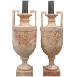 COPPIA DI LUMI A FORMA DI ANFORA - COUPLE OF AMPHORA SHAPED LAMPS