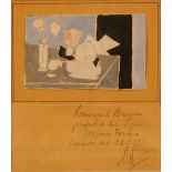 GUSTAVO ADOLFO ROL (1903/1994) "Ripiano con vari oggetti" - "Shelf with various objects"