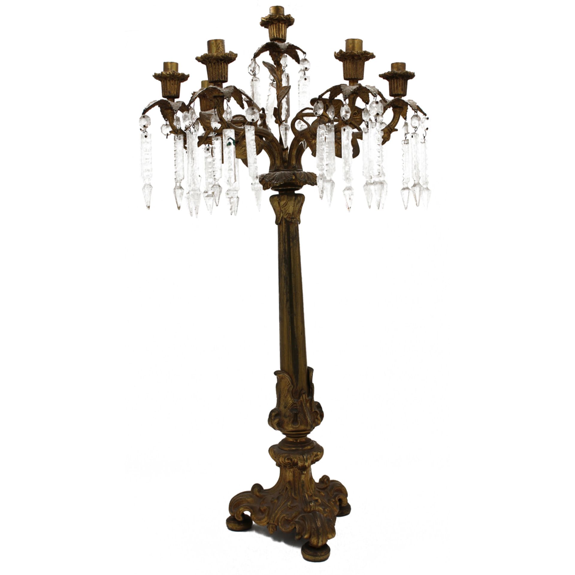 COPPIA DI CANDELABRI A SETTE FIAMME - COUPLE OF SEVEN FLAME CANDLESTICKS