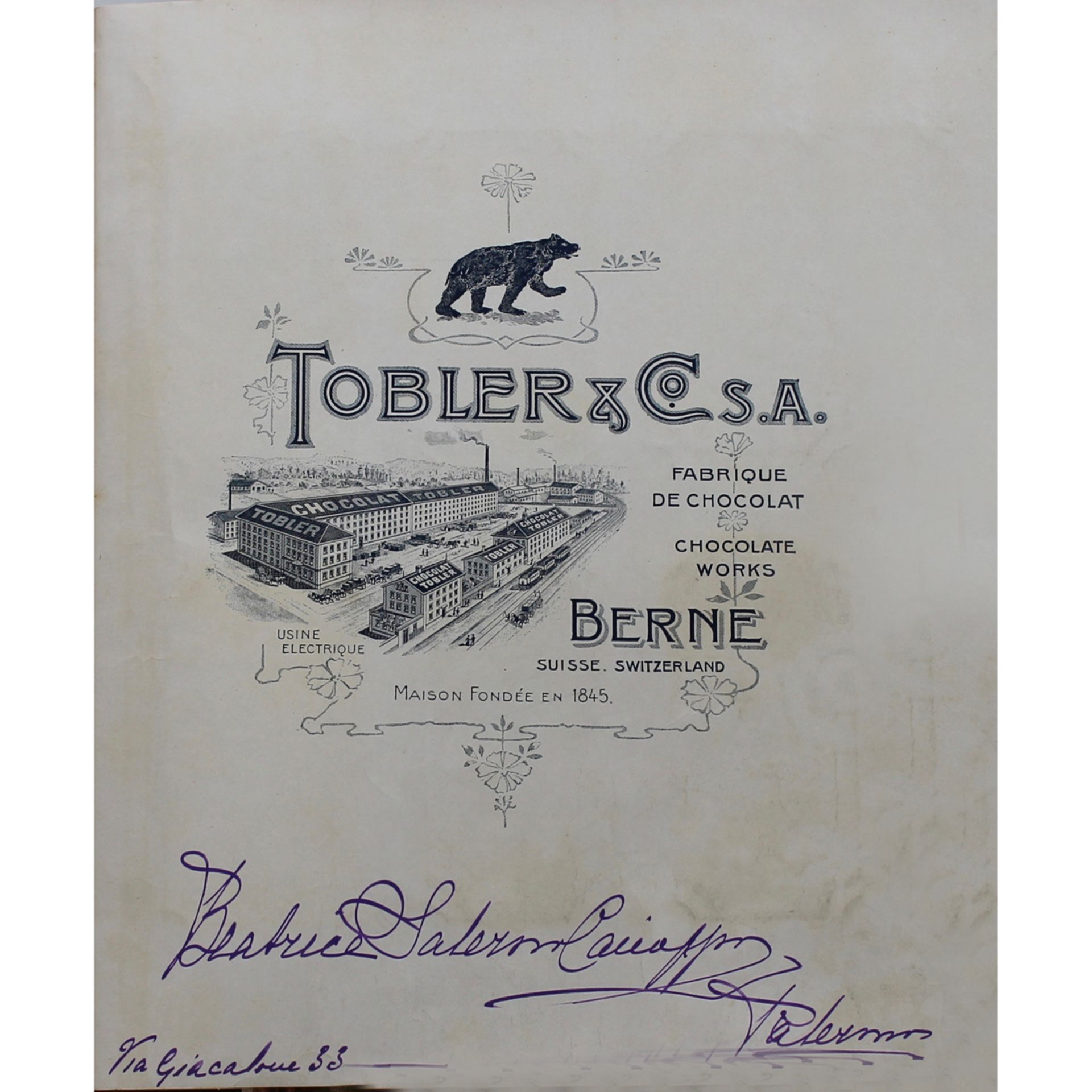 ALBUM POUR CARTES RECLAME "Tobler & Co." - Image 2 of 4