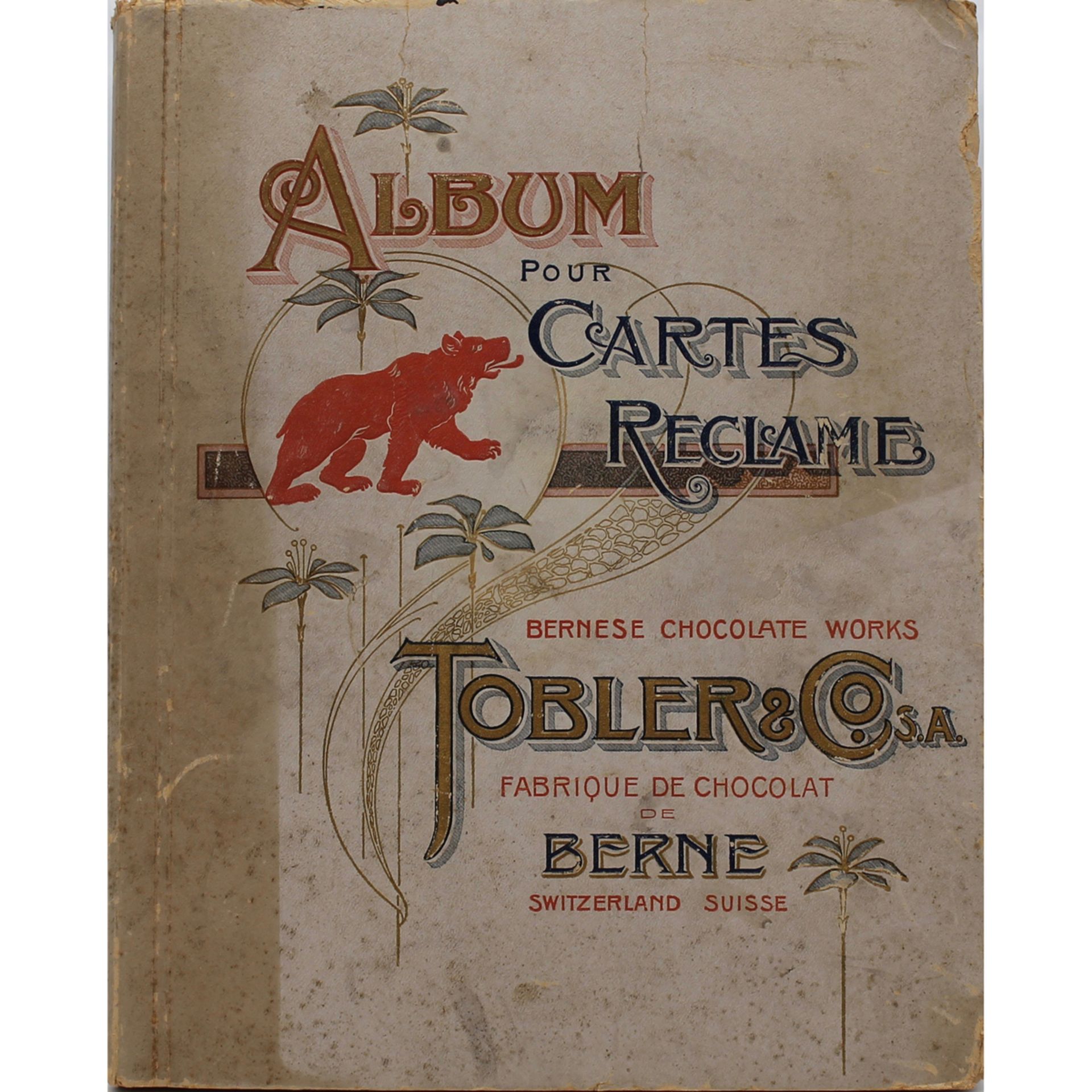 ALBUM POUR CARTES RECLAME "Tobler & Co."