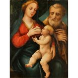 DOMENICO DI JACOPO DI PACE DETTO IL BECCAFUMI (attr.) "Sacra famiglia" - "Holy Family"