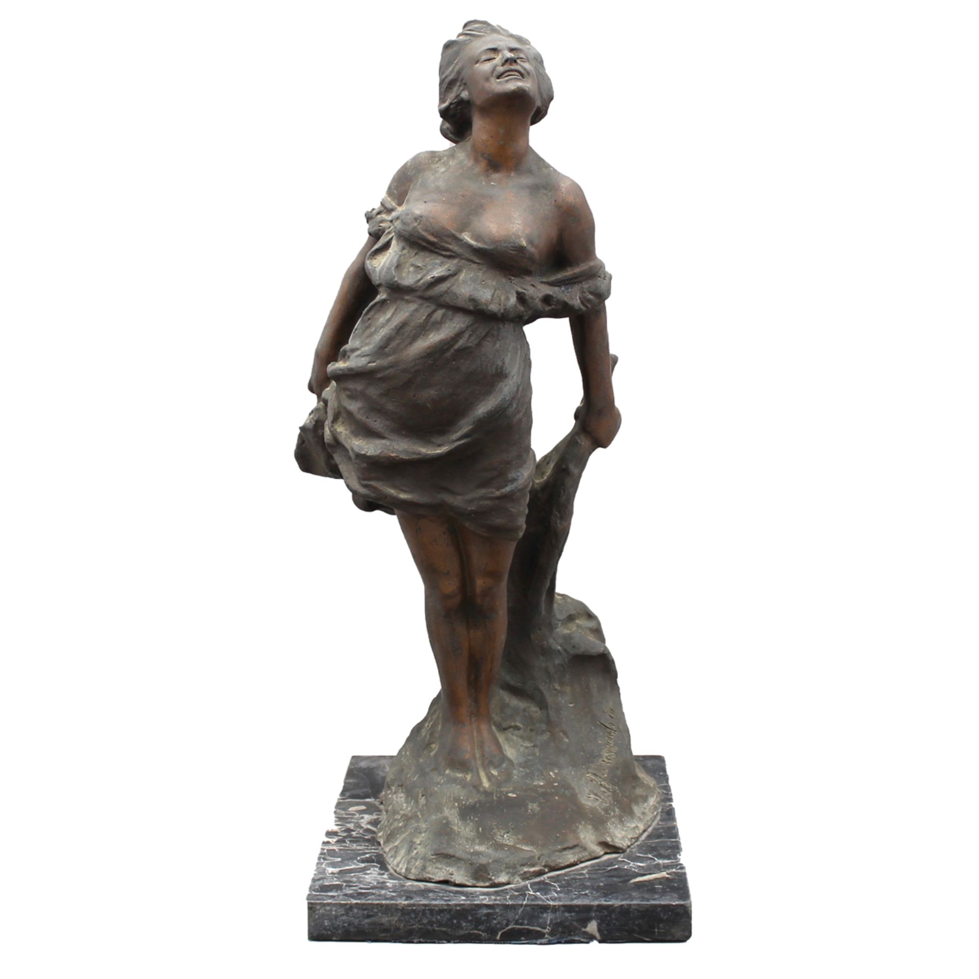 VINCENZO AURISICCHIO (1855/1926) “Figura di donna" - "Figure of a woman"