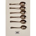 6 plated coffee spoons