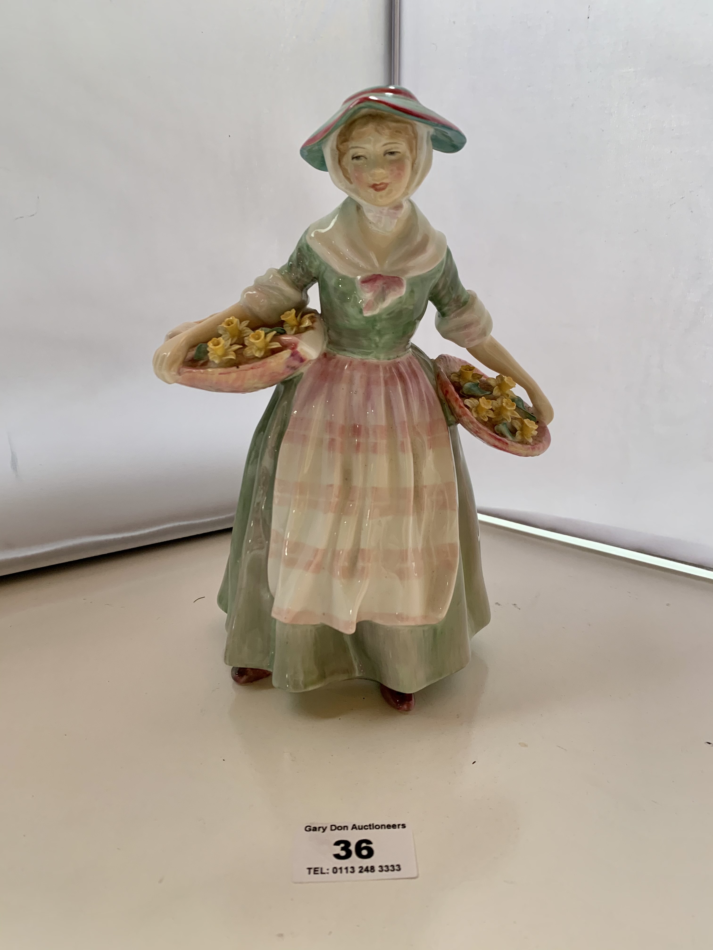 Royal Doulton figure “Daffy-Down-Dilly” HN1712. One tiny yellow petal damaged. - Image 2 of 3