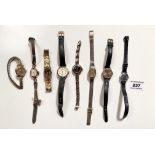 8 mixed ladies watches, untested.
