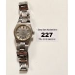 Omega Automatic Seamaster Cosmic 2000 ladies watch on stainless steel bracelet. Winder moves but