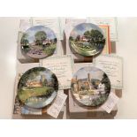 4 boxed Royal Doulton collectors’ plates with certificates, “In the Footsteps of Constable” series –