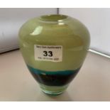Mdina glass vase 6” (15cm) high. Good condition
