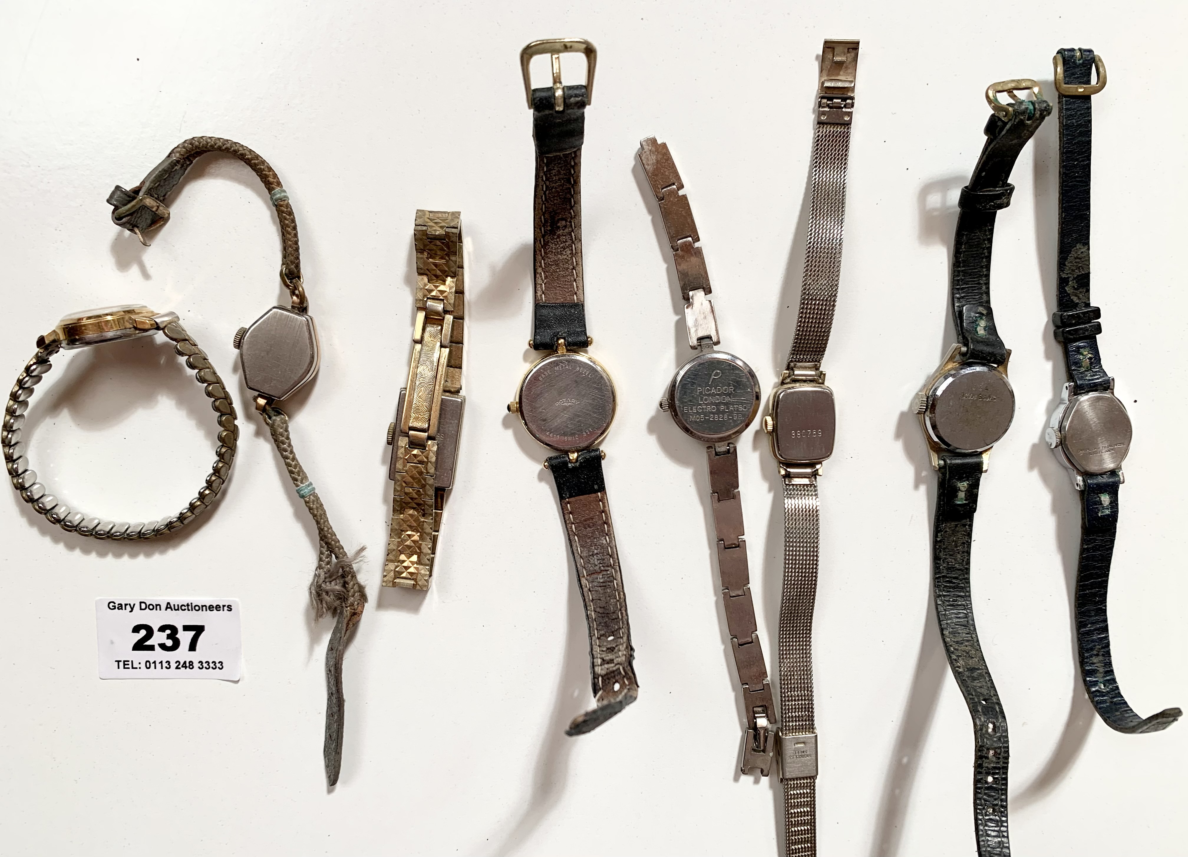 8 mixed ladies watches, untested. - Image 4 of 4
