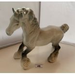 Grey Beswick shire horse. No damage