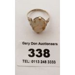 9k gold cameo ring, w: 2.7 gms, size Q