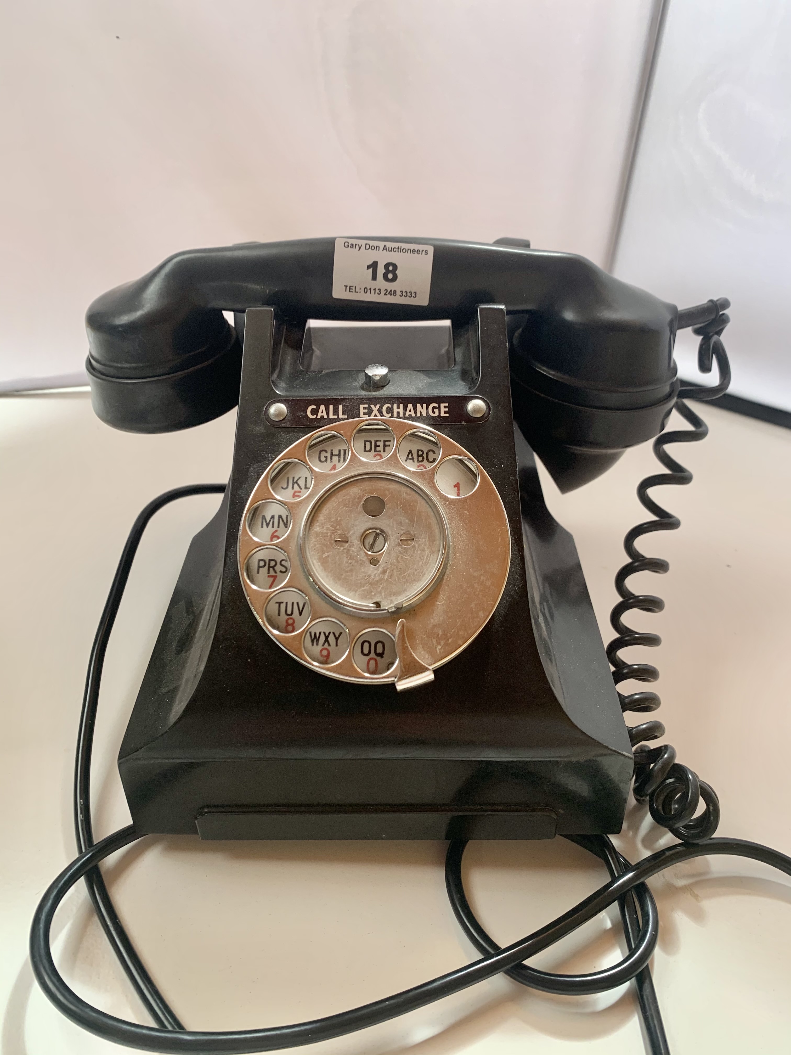 Vintage black dial telephone - Image 3 of 3