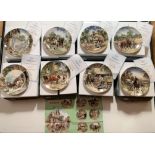 Complete set of 8 boxed Wedgwood collectors’ plates “Life on the Farm” with certificates. 8” (20.