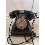 Vintage black dial telephone