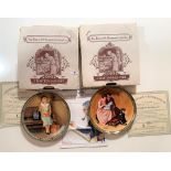 2 Edwin M. Knowles boxed collectors’ plates, Norman Rockwell’s American Dream collection – “A