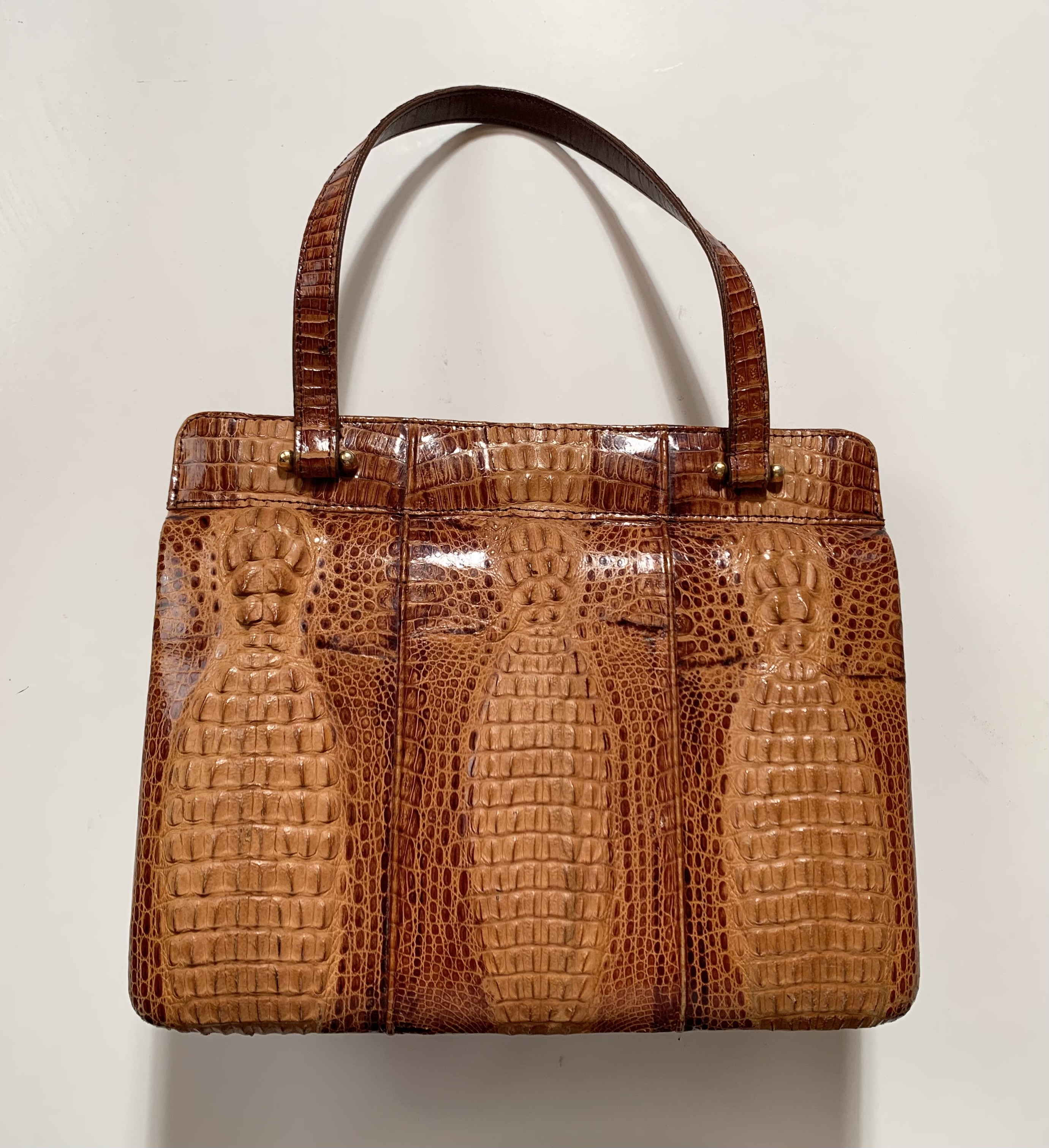 Crocodile handbag 11” (28cm) x 9” (23cm)