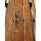 Flexible Flyer Vintage Wooden Sled by SLA & Co., USA. 48” (122cm) long x 24.5” (62cm) wide. Some