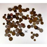 Bag of assorted UK and foreign coins