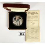 Boxed Spink Modern Collections Ltd. Silver Proof Coin 1982 to commemorate the Liberation of the