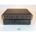 Family Holy Bible Presented 1896 and large Victorian family photo album with photographs