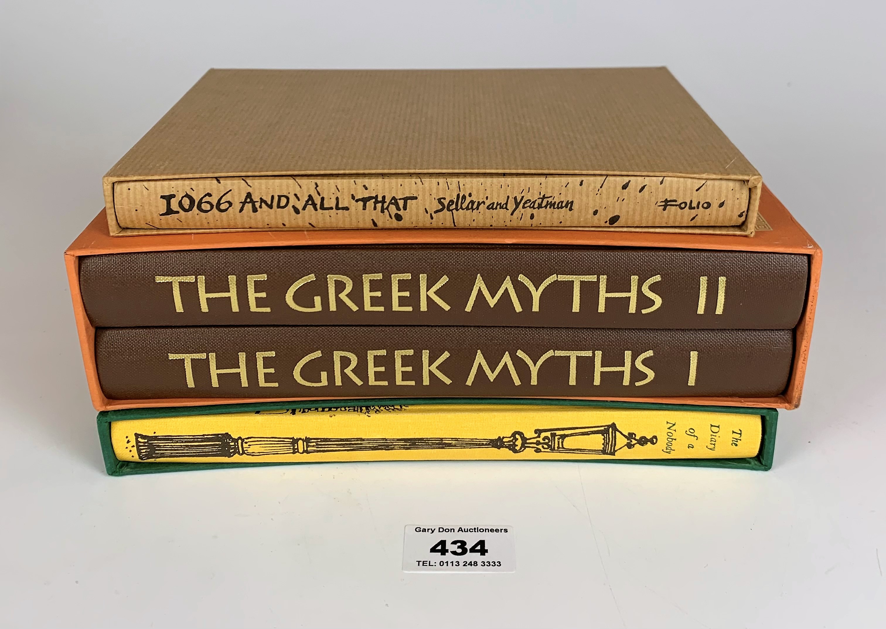 Folio Society The Greek Myths by Robert Graves, Vols 1 & 2, The Diary of a Nobody by George and