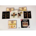 3 sets of Royal Mint 1983 United Kingdom Brilliant Uncirculated Coin Collections with National