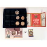 Coin holder box with 8 assorted coins