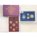 The Coinage of Great Britain and Northern Ireland 1980 and Central Bank of Malta 1977 3 coin set