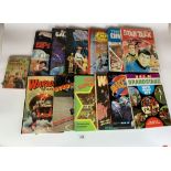 12 assorted annuals including Star Wars no. 1, Star Wars The Empire Strikes Back, Space 1999,