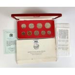 Franklin Mint boxed set Republic of Malta Decimal Proof Set of 9 coins