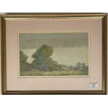 Pastel “The Farm Road” by Harold Cox. 11” x 7”, frame 17” x 13”