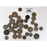 Quantity of assorted pre-1921 silver coins, w: 2.97 ozt