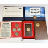 Royal Mail and Royal Mint Millennium coin cover, Eisenhower U.S. Proof Dollar and The Liberation