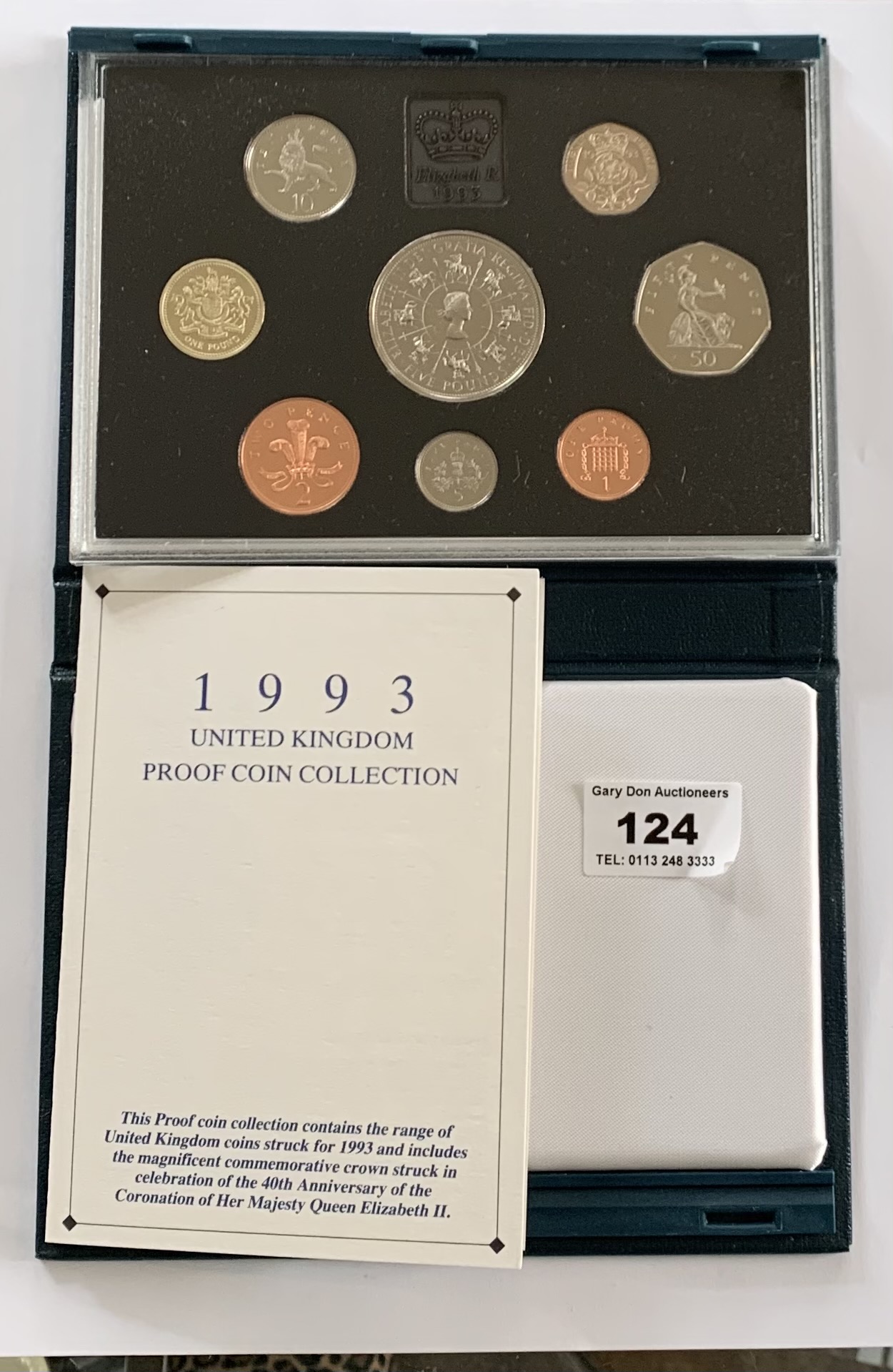 Boxed Royal Mint 1993 UK Coin Proof Set (no white box)