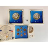 2 sets of Royal Mint 1988 UK Brilliant Uncirculated Coin Collection