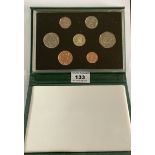 Cased Falkland Islands 1987 Proof Coin Set (no certificate)