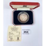 Boxed Pobjoy Mint Isle of Man 50 pence coin to mark the visit of Odin’s Raven to the New York Viking