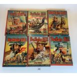 6 Buffalo Bill Wild West Annuals, 1949, 1950, 1951, 1952, 1953, 1955