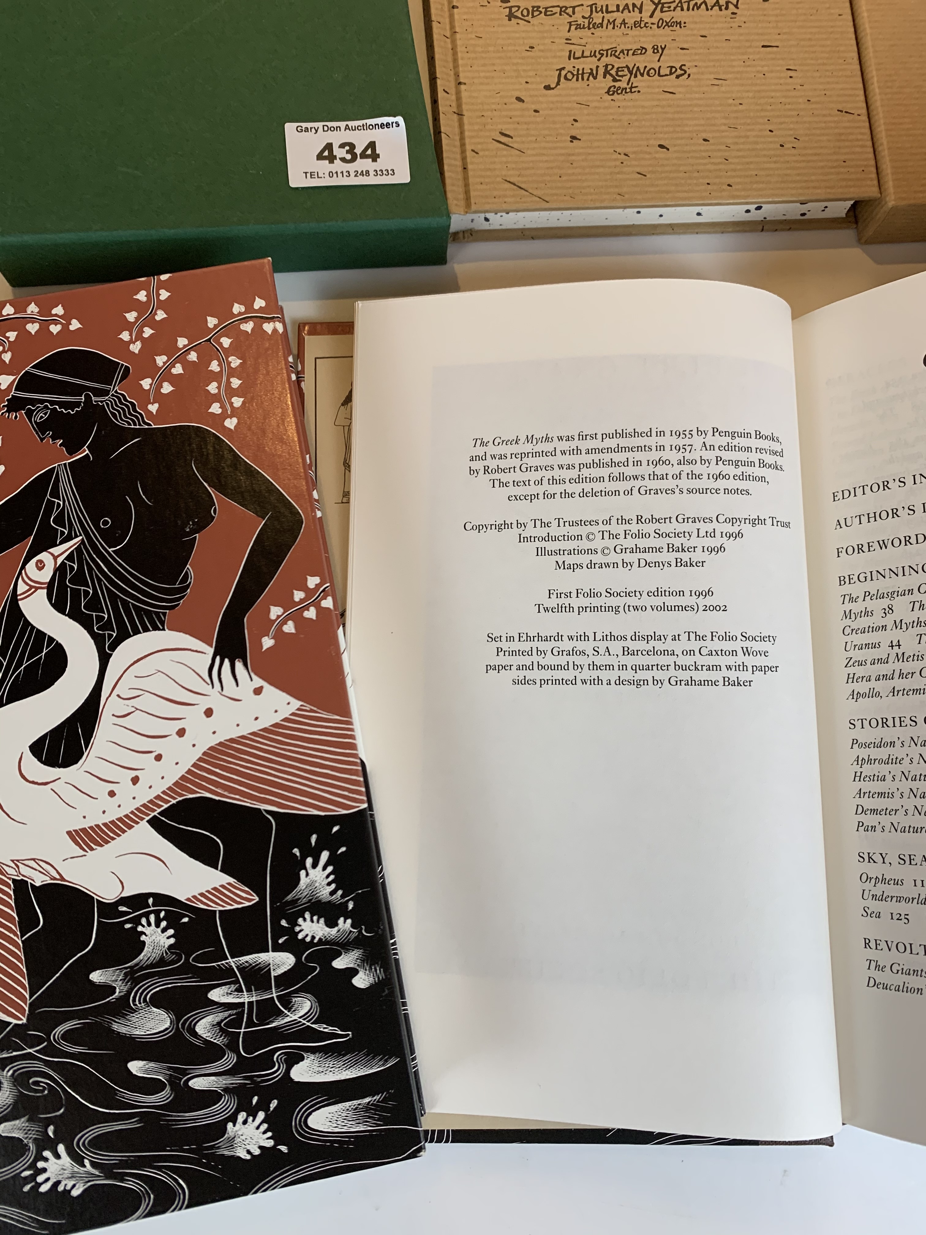 Folio Society The Greek Myths by Robert Graves, Vols 1 & 2, The Diary of a Nobody by George and - Image 4 of 8
