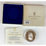 Boxed Franklin Mint Republic of Panama Silver Proof 1974 20 Balboas coin
